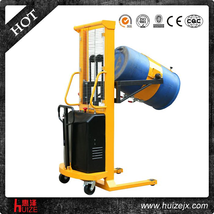 半電動(dòng)多功能油桶車（單門架，夾塑桶）2